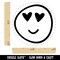 Heart Eye Love Emoticon Face Doodle Self-Inking Rubber Stamp for Stamping Crafting Planners